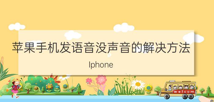 苹果手机发语音没声音的解决方法 Iphone 说话没声音？